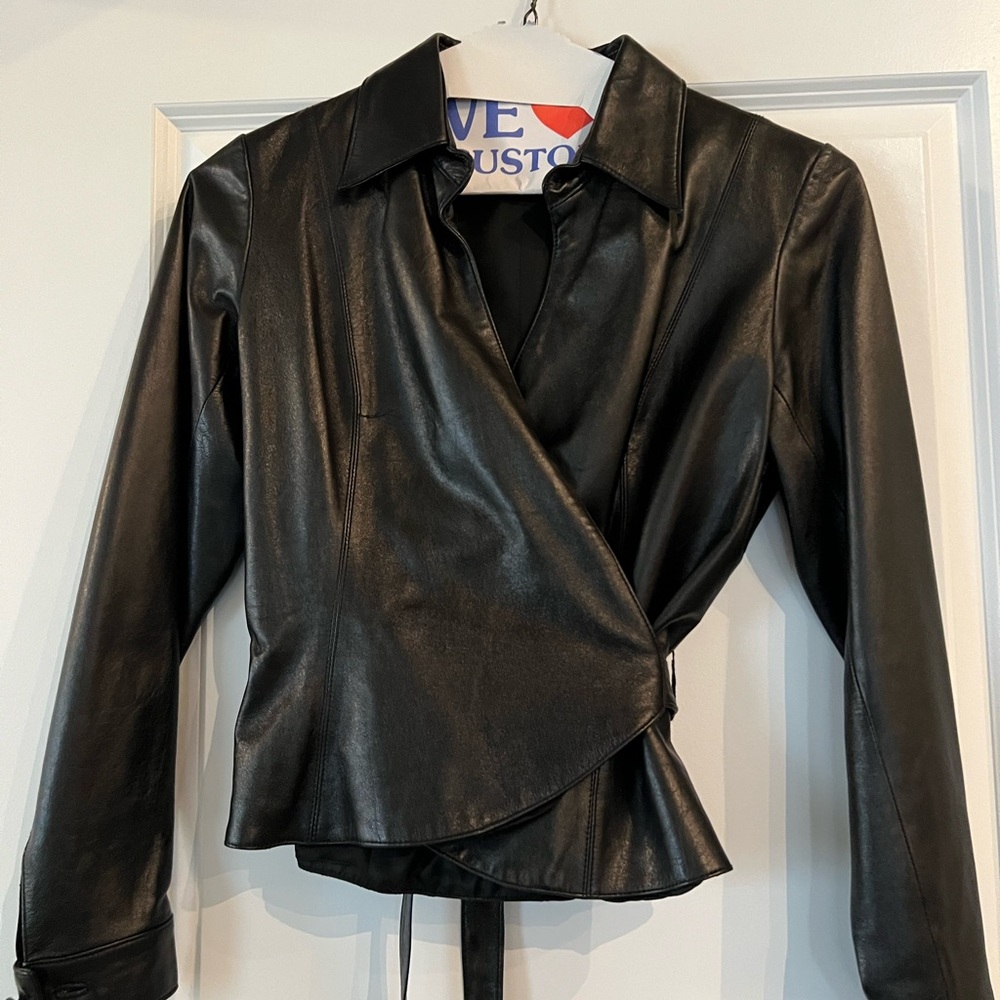 Black Leather Women's Jacket